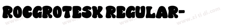 rocgrotesk regular字体转换